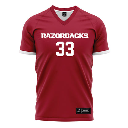 Arkansas - NCAA Women's Soccer : Madden McDonald - Cardinal Soccer Jersey-0
