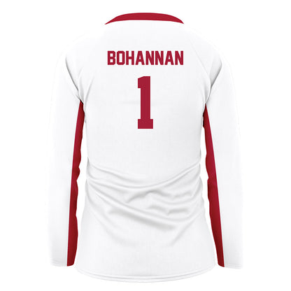 Arkansas - NCAA Women's Volleyball : Laci Bohannan - White Volleyball Jersey-1
