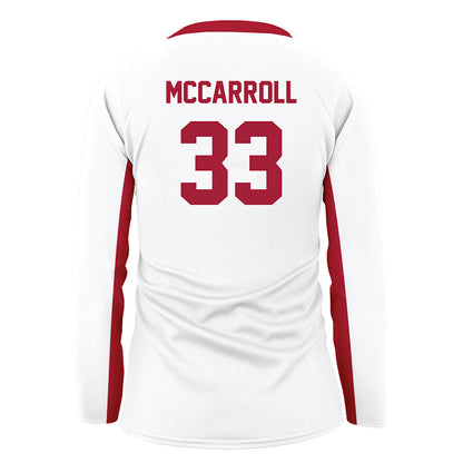 Arkansas - NCAA Women's Volleyball : Maggie McCarroll - White Volleyball Jersey-1