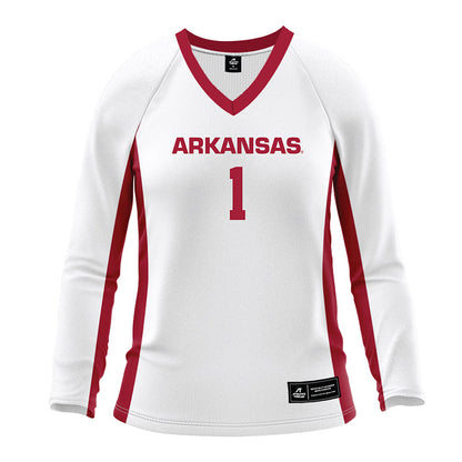Arkansas - NCAA Women's Volleyball : Laci Bohannan - White Volleyball Jersey-0