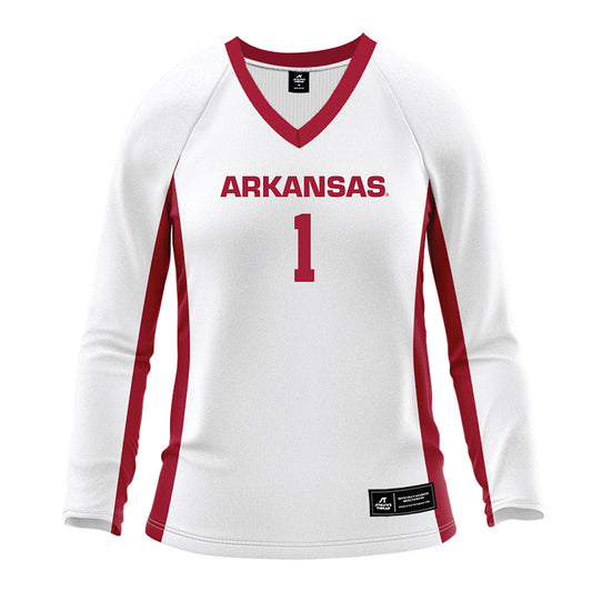 Arkansas - NCAA Women's Volleyball : Laci Bohannan - White Volleyball Jersey-0