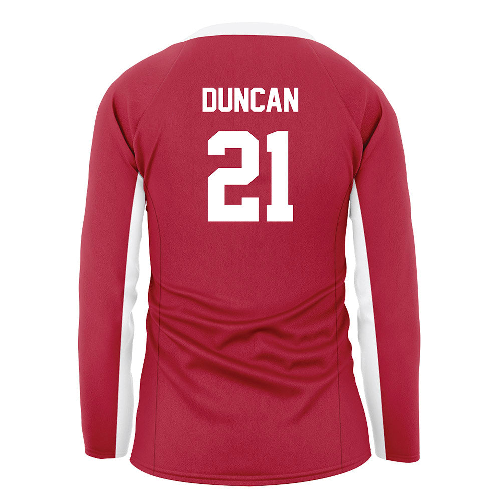 Arkansas - NCAA Women's Volleyball : Parker Duncan - Cardinal Red Volleyball Jersey-1