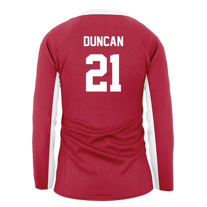 Arkansas - NCAA Women's Volleyball : Parker Duncan - Cardinal Red Volleyball Jersey-1