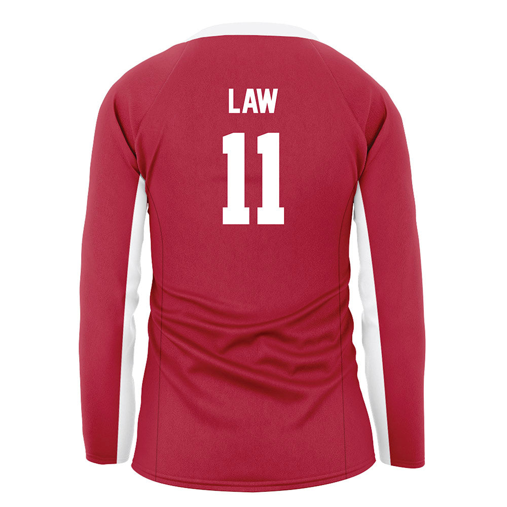 Arkansas - NCAA Women's Volleyball : Elsie Law - Cardinal Red Volleyball Jersey-1