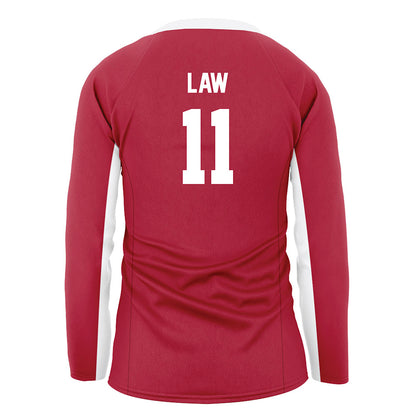 Arkansas - NCAA Women's Volleyball : Elsie Law - Cardinal Red Volleyball Jersey-1