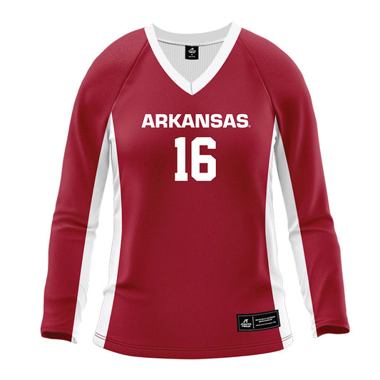 Arkansas - NCAA Women's Volleyball : Layla Smith - Cardinal Red Volleyball Jersey-0