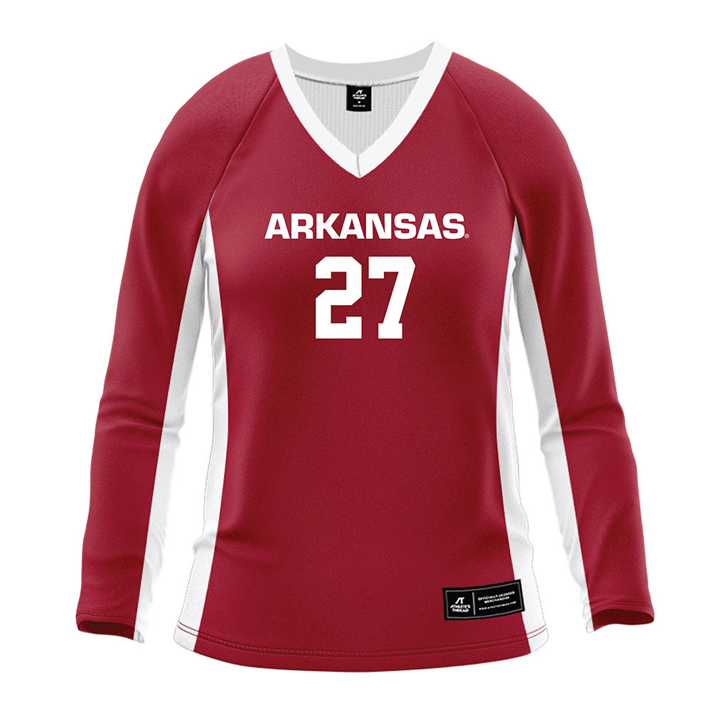 Arkansas - NCAA Women's Volleyball : Journey Peppers - Cardinal Red Volleyball Jersey-0