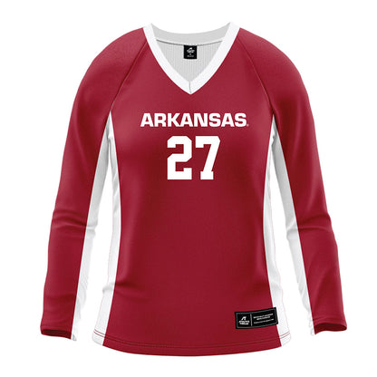 Arkansas - NCAA Women's Volleyball : Journey Peppers - Cardinal Red Volleyball Jersey-0