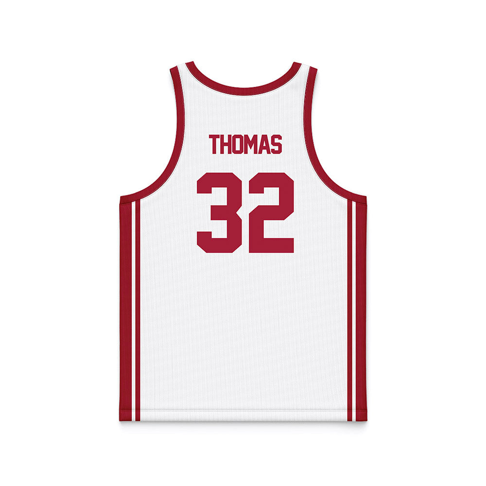 Arkansas - NCAA Women's Basketball : D'Asia Thomas - White Basketball Jersey-1