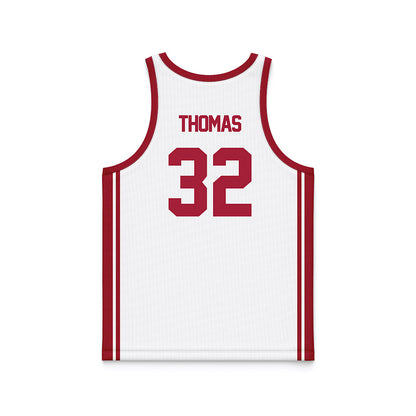 Arkansas - NCAA Women's Basketball : D'Asia Thomas - White Basketball Jersey-1