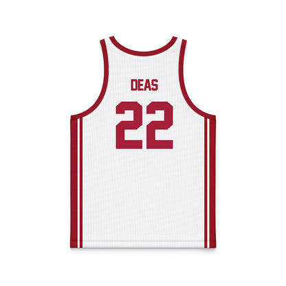 Arkansas - NCAA Women's Basketball : Bonnie Deas - White Basketball Jersey-1