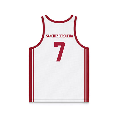 Arkansas - NCAA Women's Basketball : Cristina Sanchez Cerqueira - White Basketball Jersey-1