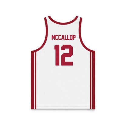 Arkansas - NCAA Women's Basketball : Grace McCallop - White Basketball Jersey-1