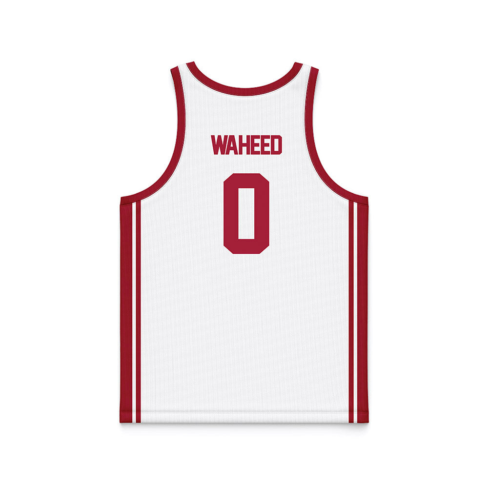 Arkansas - NCAA Women's Basketball : Beautiful Waheed - White Basketball Jersey-1