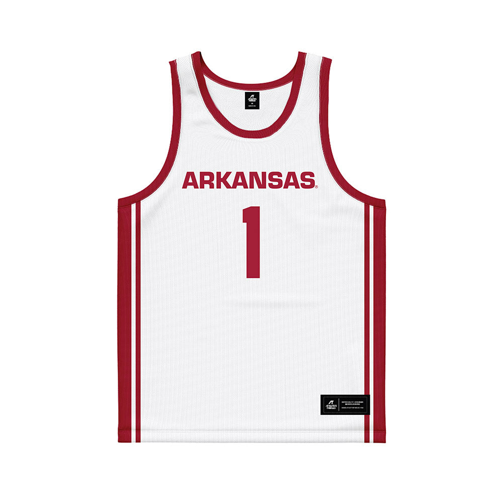 Arkansas - NCAA Women's Basketball : Maria Rodriguez - White Basketball Jersey-0