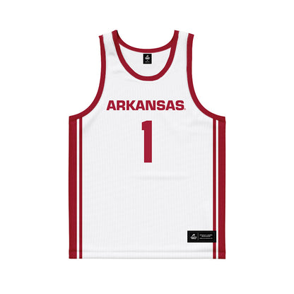 Arkansas - NCAA Women's Basketball : Maria Rodriguez - White Basketball Jersey-0