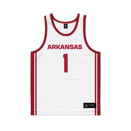 Arkansas - NCAA Women's Basketball : Maria Rodriguez - White Basketball Jersey-0