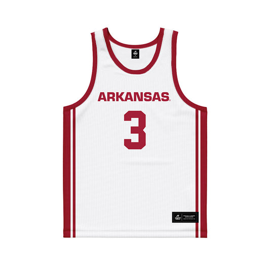 Arkansas - NCAA Women's Basketball : Allannah Orsby - White Basketball Jersey-0