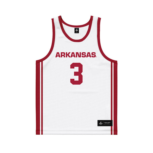 Arkansas - NCAA Women's Basketball : Allanah Orsby - White Basketball Jersey-0