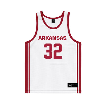 Arkansas - NCAA Women's Basketball : D'Asia Thomas - White Basketball Jersey-0