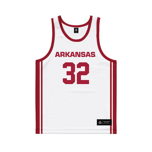 Arkansas - NCAA Women's Basketball : D'Asia Thomas - White Basketball Jersey-0
