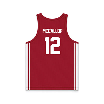 Arkansas - NCAA Women's Basketball : Grace McCallop - Red Basketball Jersey-1