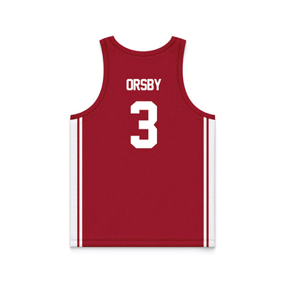 Arkansas - NCAA Women's Basketball : Allannah Orsby - Red Basketball Jersey-1