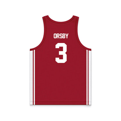Arkansas - NCAA Women's Basketball : Allanah Orsby - Red Basketball Jersey-1