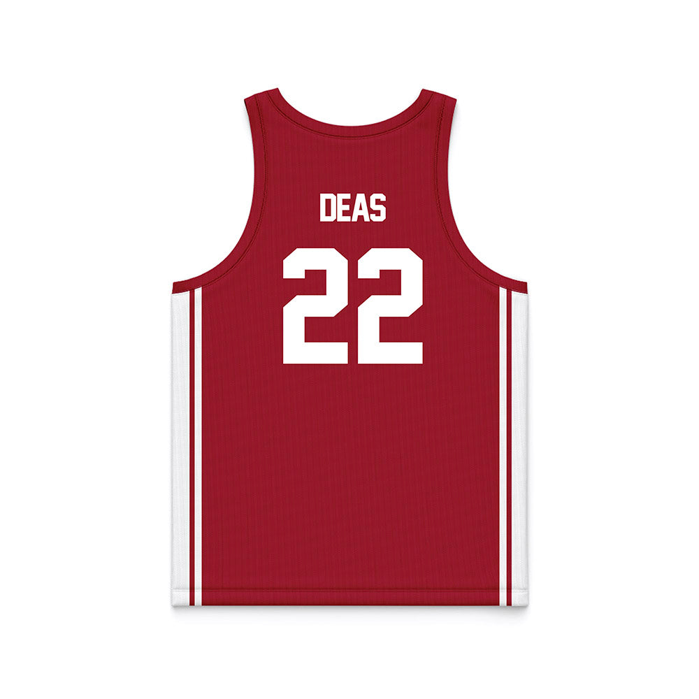Arkansas - NCAA Women's Basketball : Bonnie Deas - Red Basketball Jersey-1