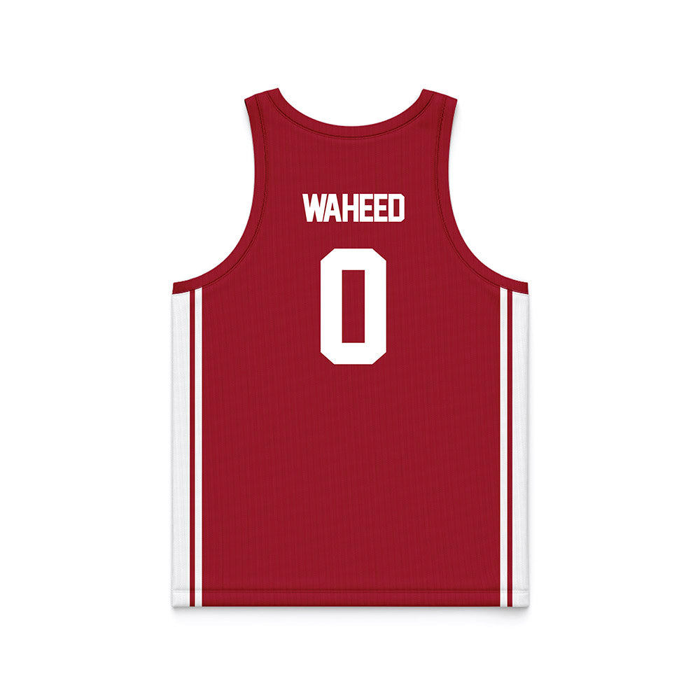 Arkansas - NCAA Women's Basketball : Beautiful Waheed - Red Basketball Jersey-1