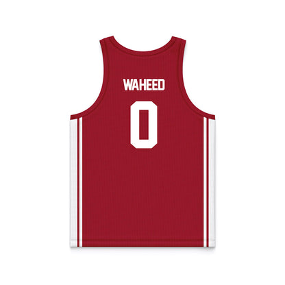 Arkansas - NCAA Women's Basketball : Beautiful Waheed - Red Basketball Jersey-1