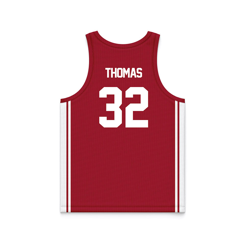 Arkansas - NCAA Women's Basketball : D'Asia Thomas - Red Basketball Jersey-1