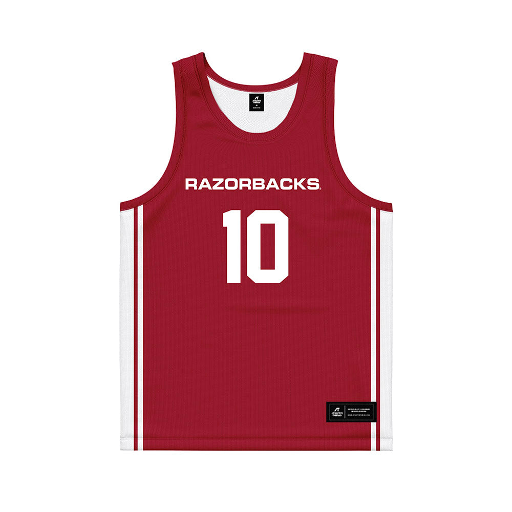 Arkansas - NCAA Women's Basketball : Taleyah Jones - Red Basketball Jersey-0