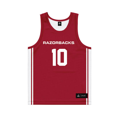 Arkansas - NCAA Women's Basketball : Taleyah Jones - Red Basketball Jersey-0
