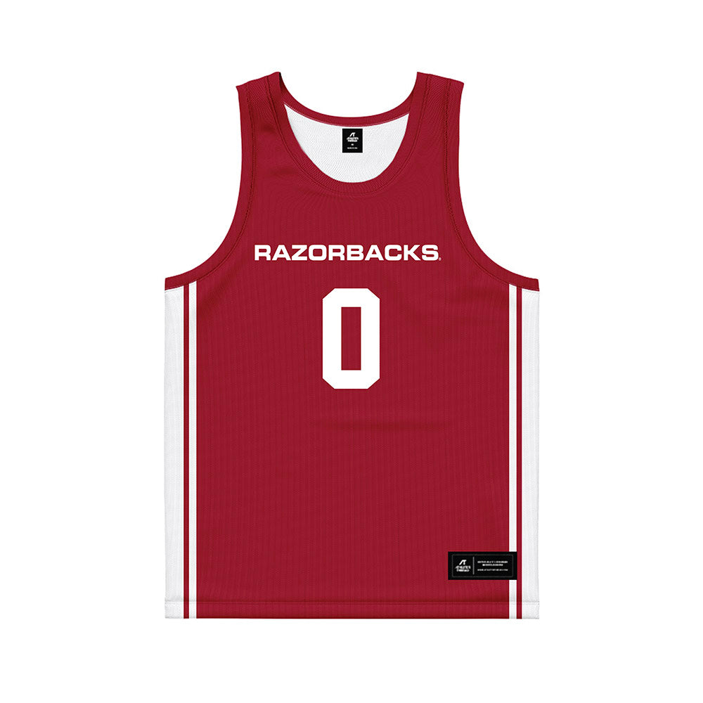 Arkansas - NCAA Women's Basketball : Beautiful Waheed - Red Basketball Jersey-0