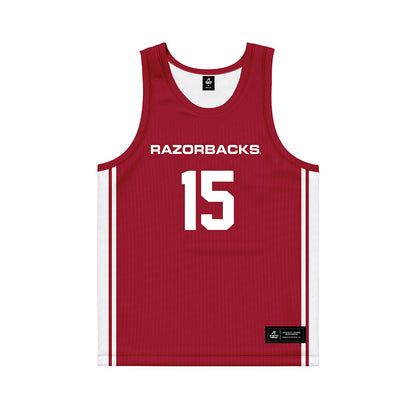 Arkansas - NCAA Women's Basketball : Jada Bates - Red Basketball Jersey