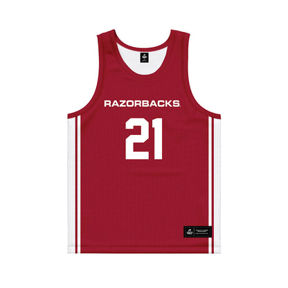 Arkansas - NCAA Women's Basketball : Ashlynn Chlarson - Red Basketball Jersey-0