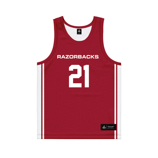 Arkansas - NCAA Women's Basketball : Ashlynn Chlarson - Red Basketball Jersey-0