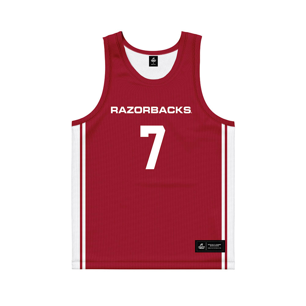 Arkansas - NCAA Women's Basketball : Cristina Sanchez Cerqueira - Red Basketball Jersey-0