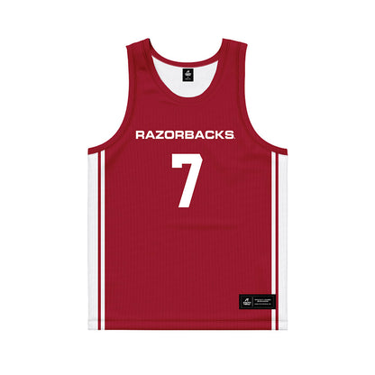 Arkansas - NCAA Women's Basketball : Cristina Sanchez Cerqueira - Red Basketball Jersey-0