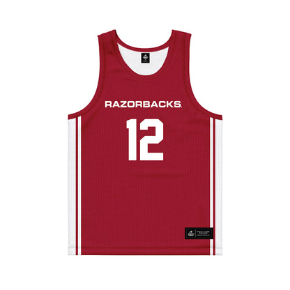 Arkansas - NCAA Women's Basketball : Grace McCallop - Red Basketball Jersey-0