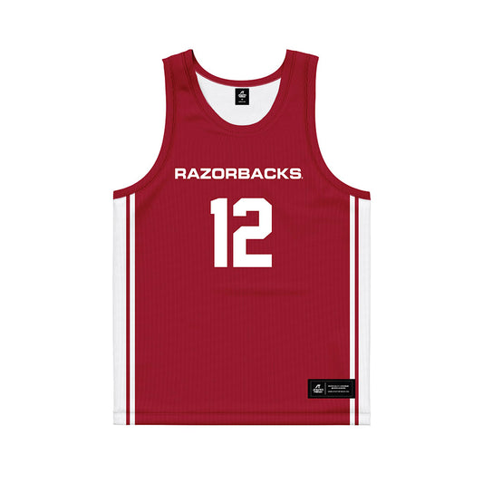Arkansas - NCAA Women's Basketball : Grace McCallop - Red Basketball Jersey-0