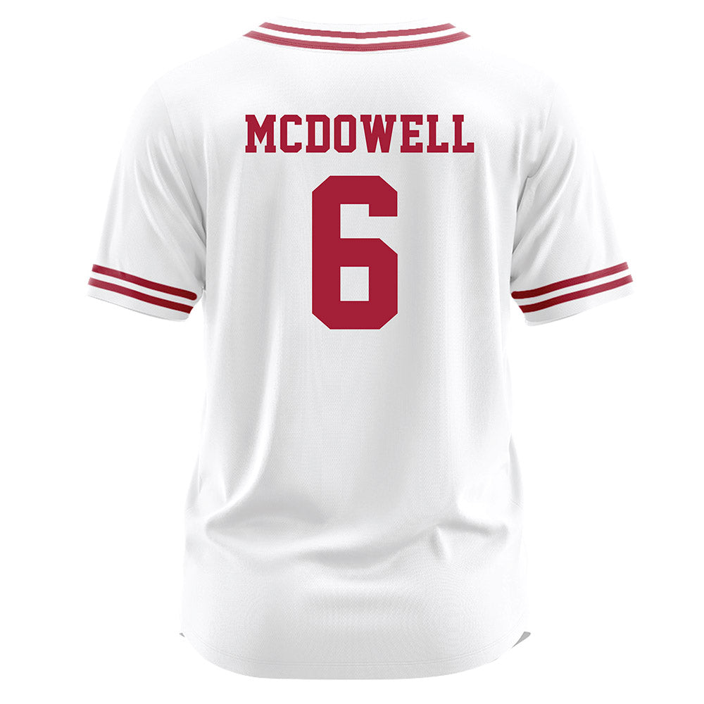 Arkansas - NCAA Softball : Ella McDowell - White Jersey-1