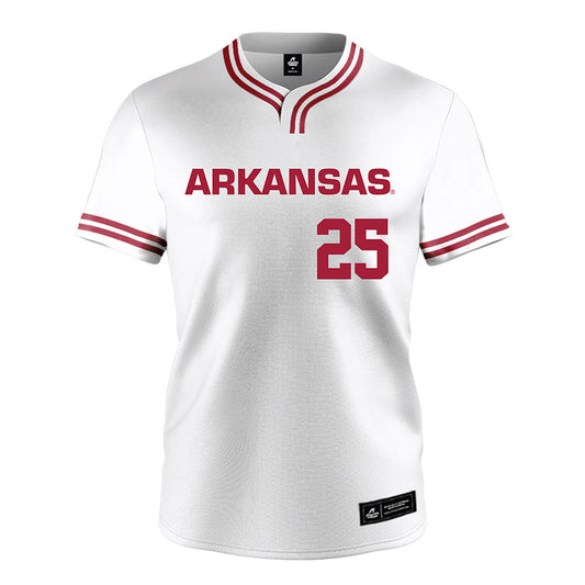 Arkansas - NCAA Softball : Cameryn Harrison - White Jersey-0