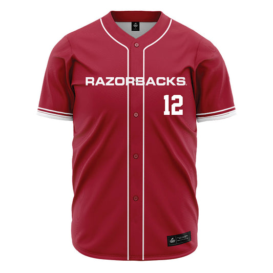 Arkansas - NCAA Softball : Payton Burnham - Cardinal Red Jersey-0