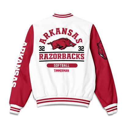 Arkansas - NCAA Softball : Saylor Timmerman - Bomber Jacket-1