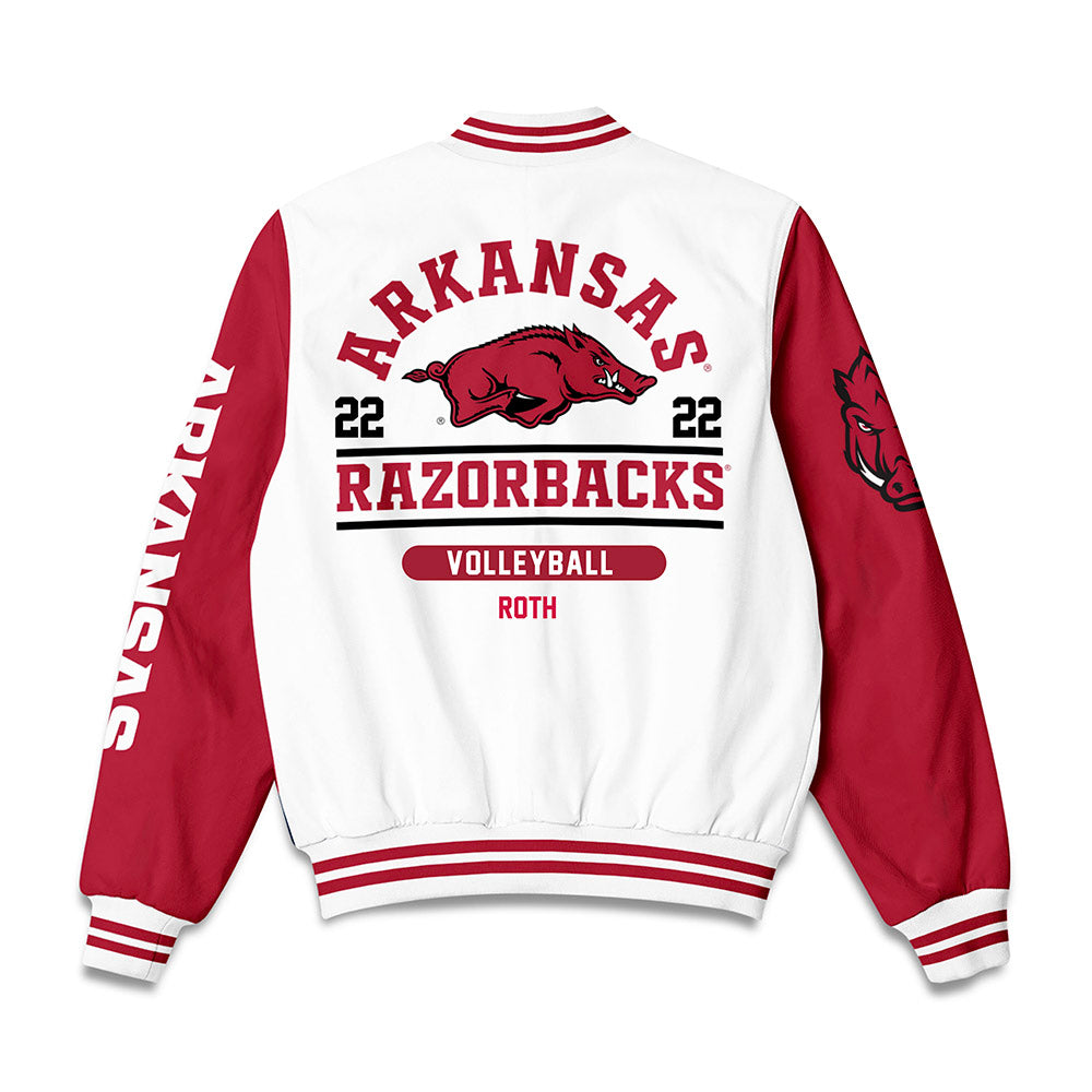 Arkansas - NCAA Women's Volleyball : Ava Roth - Bomber Jacket-1