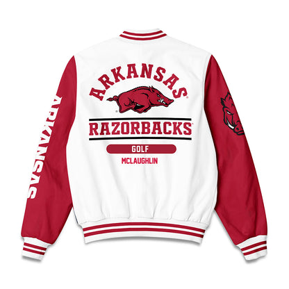 Arkansas - NCAA Men's Golf : Jackson McLaughlin - Bomber Jacket