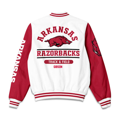 Arkansas - NCAA Women's Track & Field : Jayda Gibson - Bomber Jacket-1