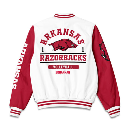 Arkansas - NCAA Women's Volleyball : Laci Bohannan - Bomber Jacket-1